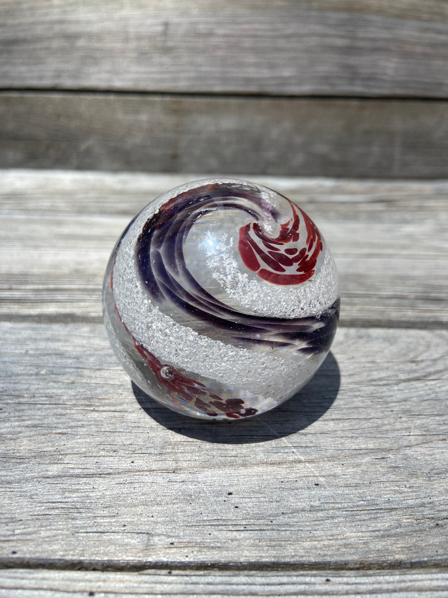 Cremation Paperweight with Ashes