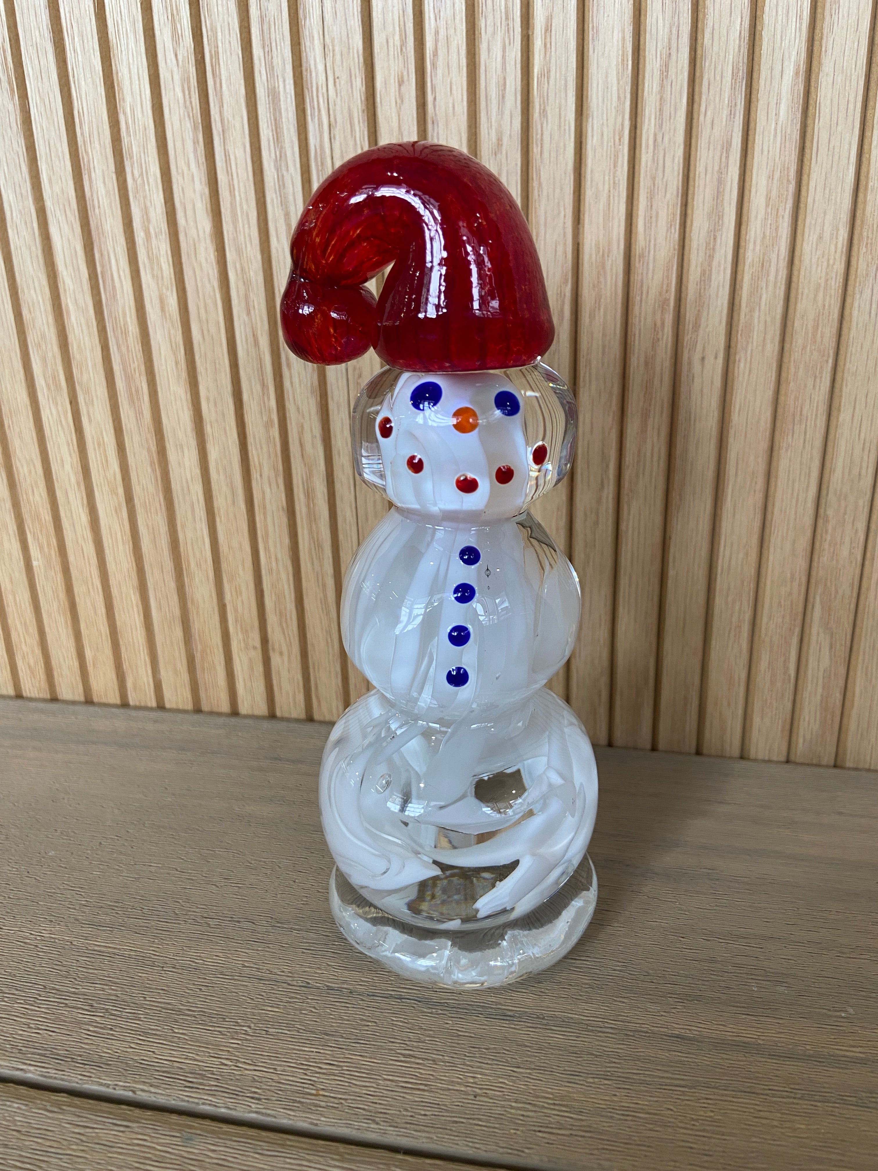 パースシャー・ペーパーウェイト　Christmas1997 スノーマン Snowman – Zimmerman Art Glass